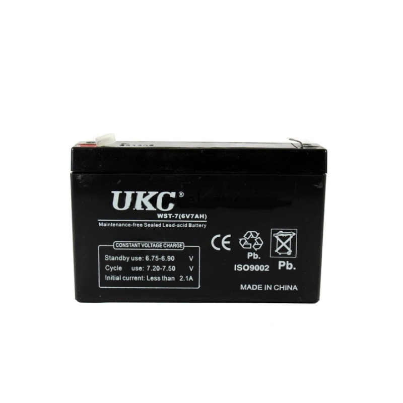 Акумулятор АКУМУЛЯТОРНИЙ 6В 7А UKC