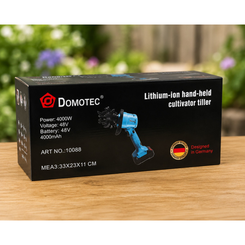 Акумуляторний міні-культиватор DOMOTEC, 48 В, 2 акумулятори- Замовити за ціною 1910 грн.