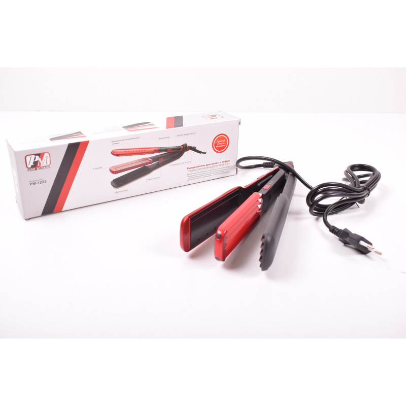 Випрямляч з гофре 2 в 1 Promotec PM-1223