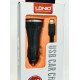 Автомобільний зарядний пристрій LDNIO DL-C23 (3.1A/2 USB порти + кабель для iPhone)