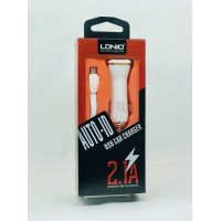 Автомобільний зарядний пристрій LDNIO DL-219 (2.1A/2 USB порти + кабель MicroUSB)