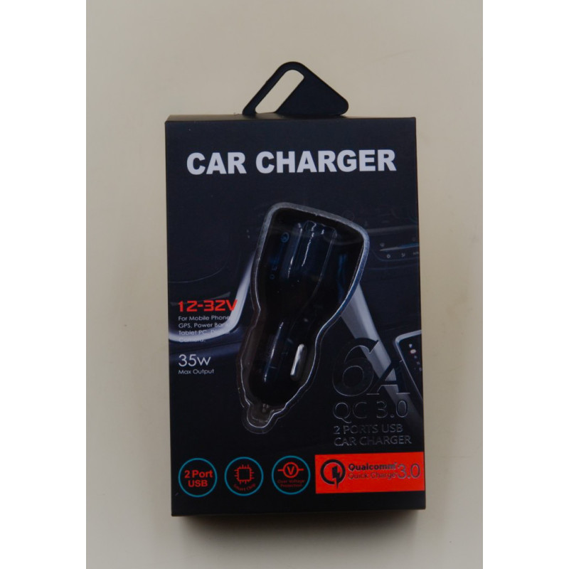 Автомобільний зарядний пристрій QC 3.0 (6A) 681
