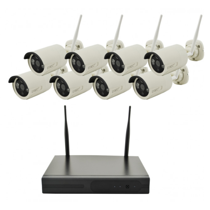 Комплект відеоспостереження 5G Kit (8 бездротових камер) WiFi 4ch NVR/DVR