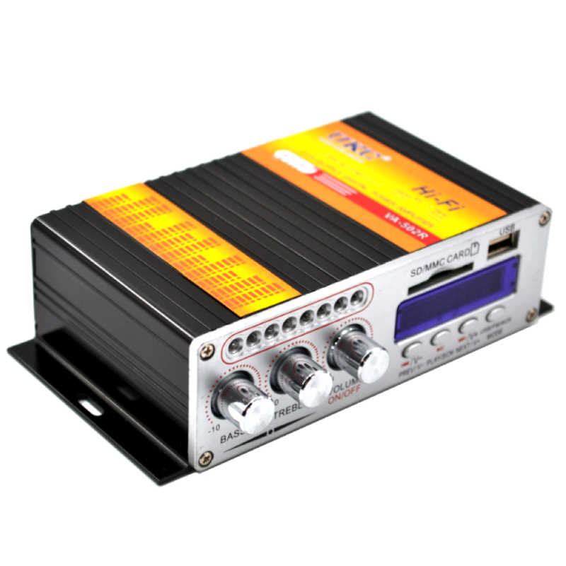 Підсилювач звуку VA-502R USB+MP3 (55W)x2