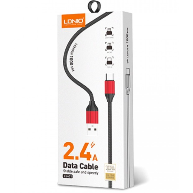 Кабель LDNIO LS431 micro USB cable 1м