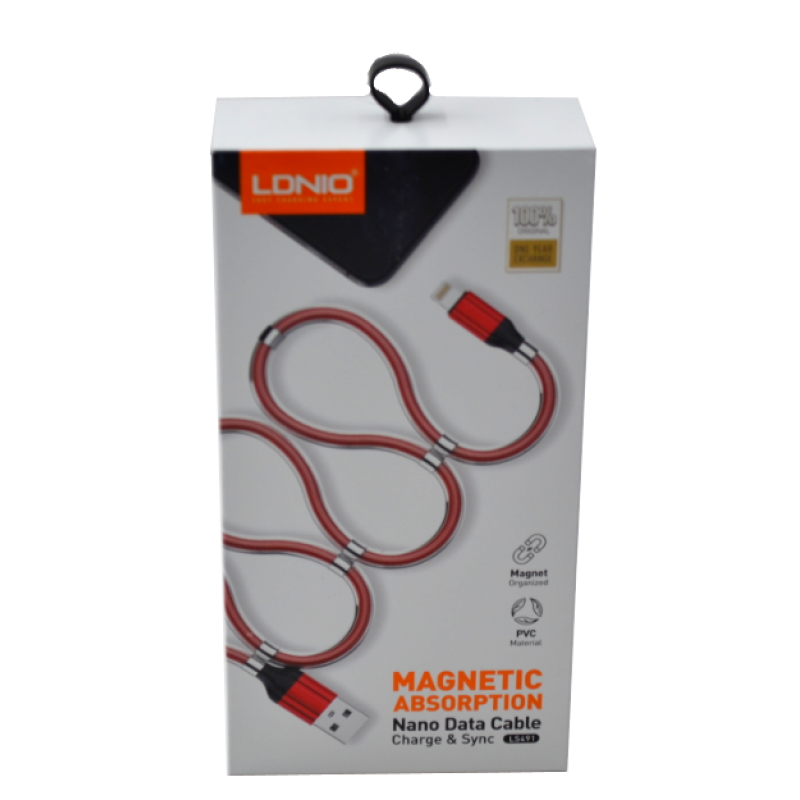 Кабель LDNIO LS491 micro USB cable з магнітом