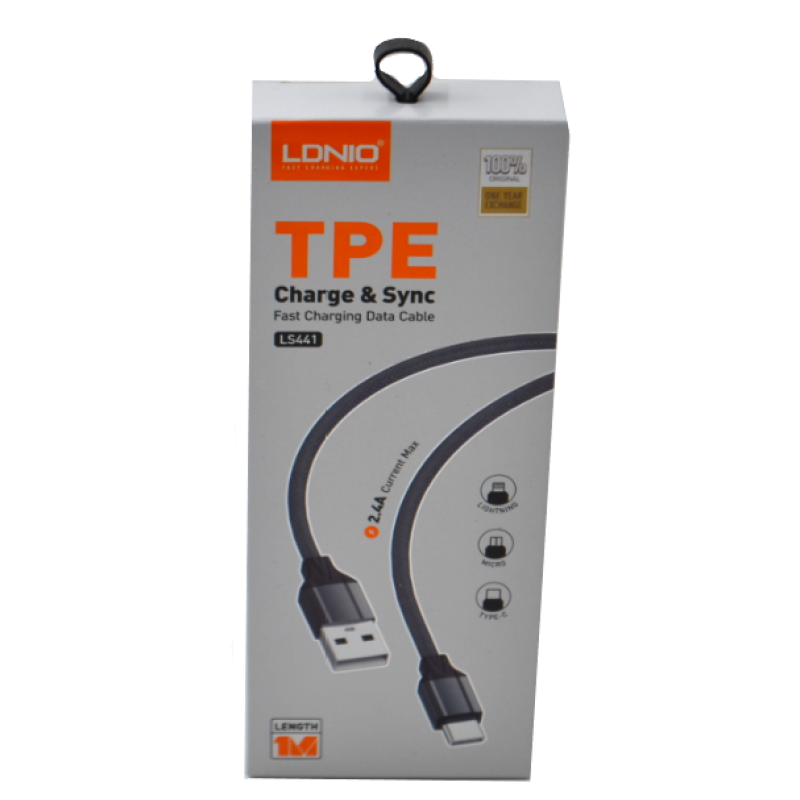 Кабель LDNIO LS441 lightning cable