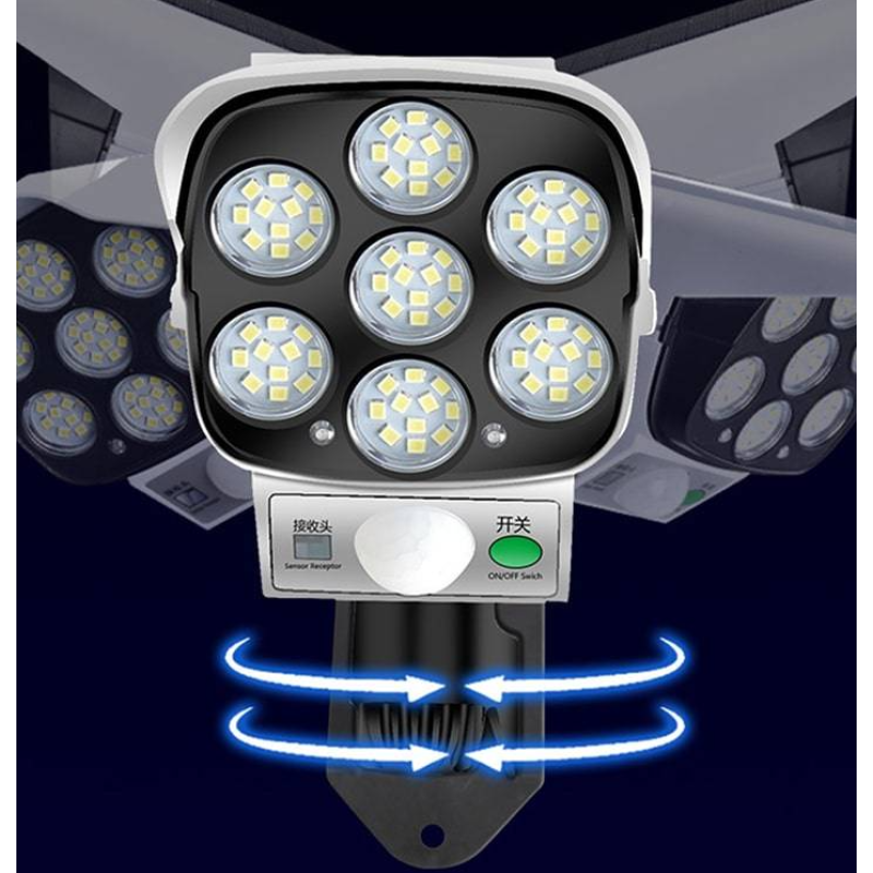 Водонепроникний вуличний світильник Solar sensor light JD-2178 на сонячній батареї