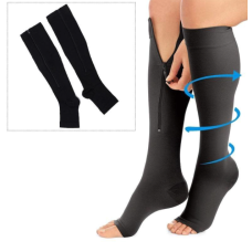 Компресійні гольфи Miracle Socks на блискавці (чорні)