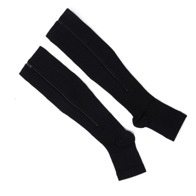 Компресійні гольфи Miracle Socks на блискавці (чорні)