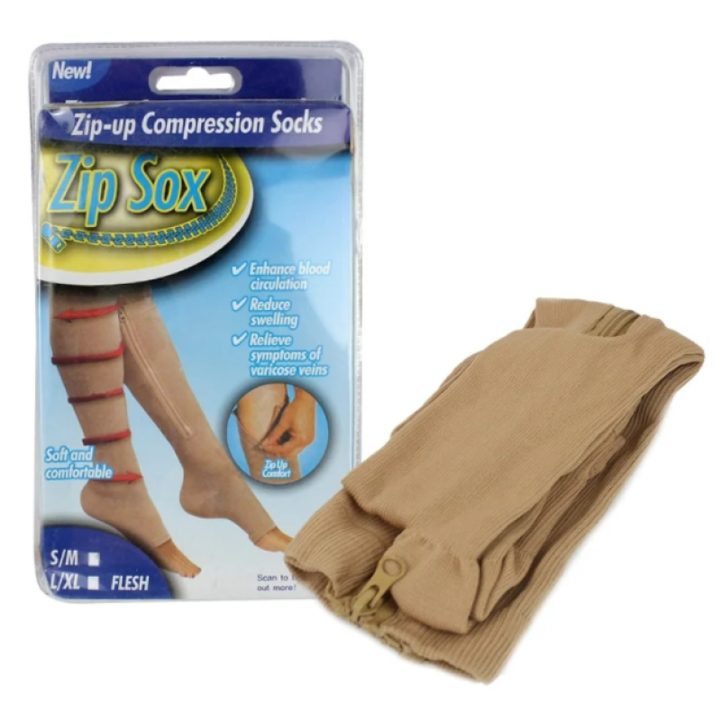 Компресійні гольфи на блискавці Zip Socks- Замовити за ціною 176 грн.