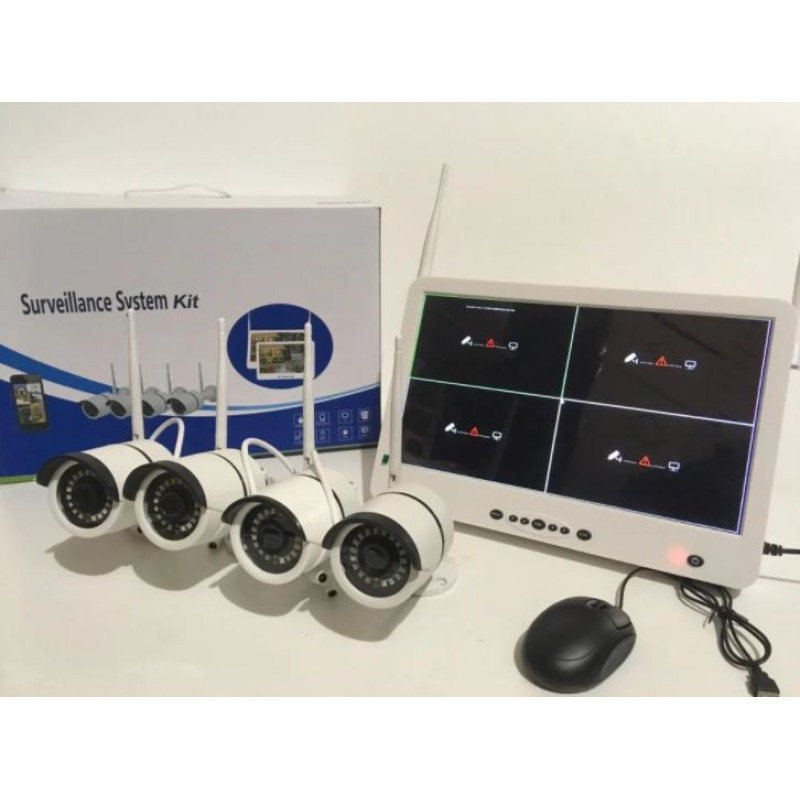 Комплект видеонаблюдения Рег.+ Камеры DVR KIT LCD 13 1304 WiFi (4 камер- Замовити за ціною 12144 грн.