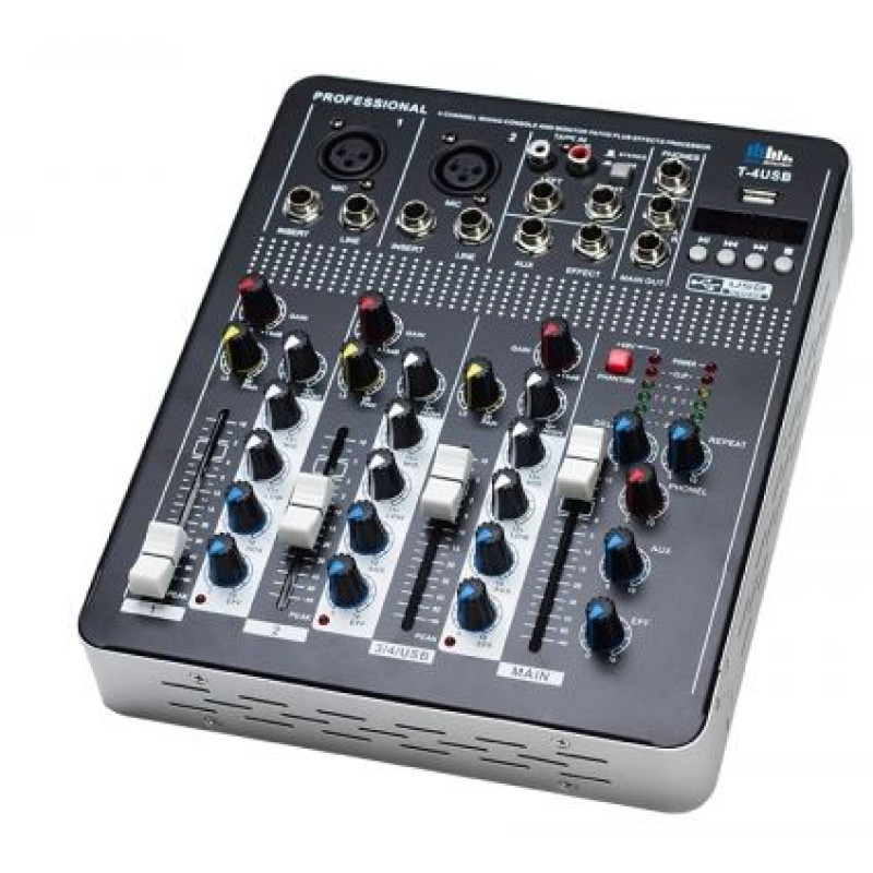 Аудіо мікшер Mixer BT 4000 4ch+BT