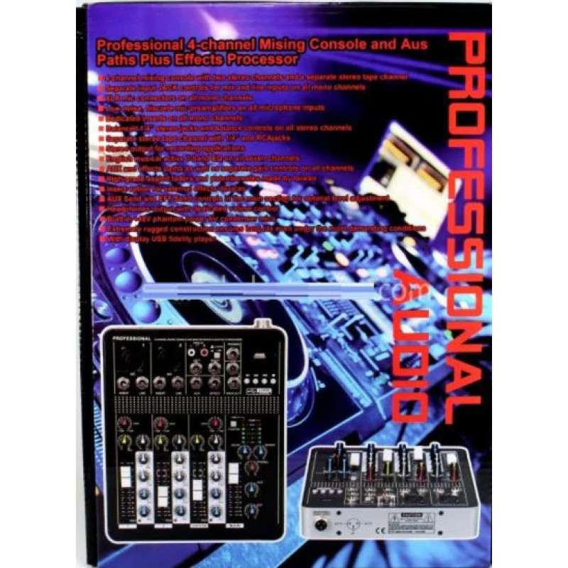 Аудіо мікшер Mixer BT 4000 4ch+BT