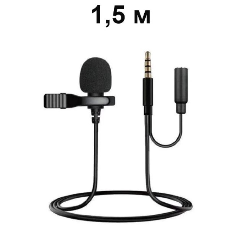Мікрофон петличний DM M-01 AUX 3.5MM