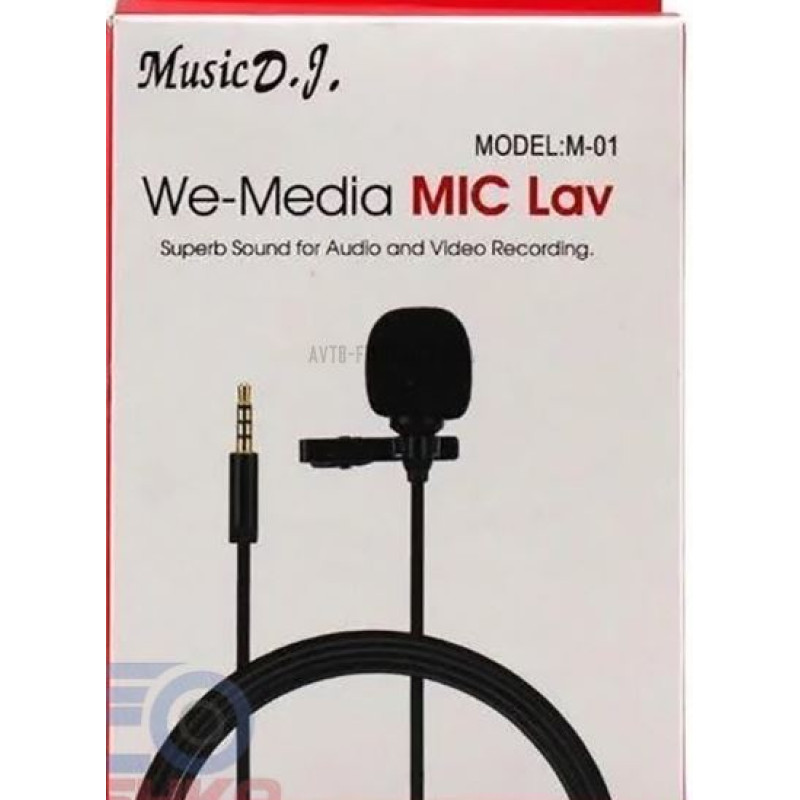 Мікрофон петличний DM M-01 AUX 3.5MM