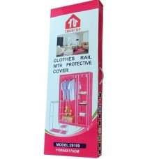 Складна тканинна шафа Clothes Rail With Protective Cover 28109