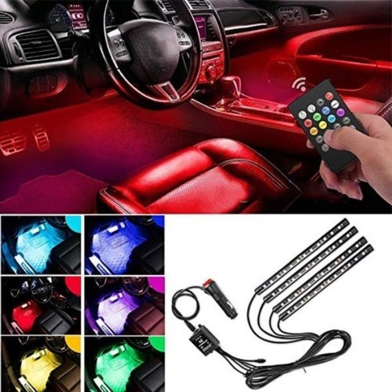 "Универсальная RGB led подсветка с микрофоном APP