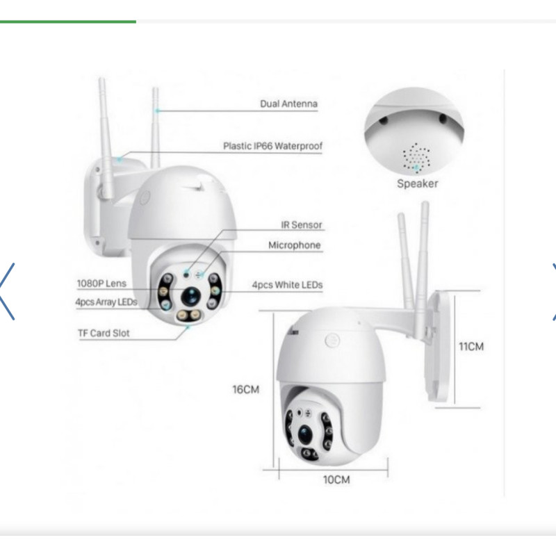 видеонаблюдения Smart Camera N4-4G Sim4G PTZ Wi-Fi 7764