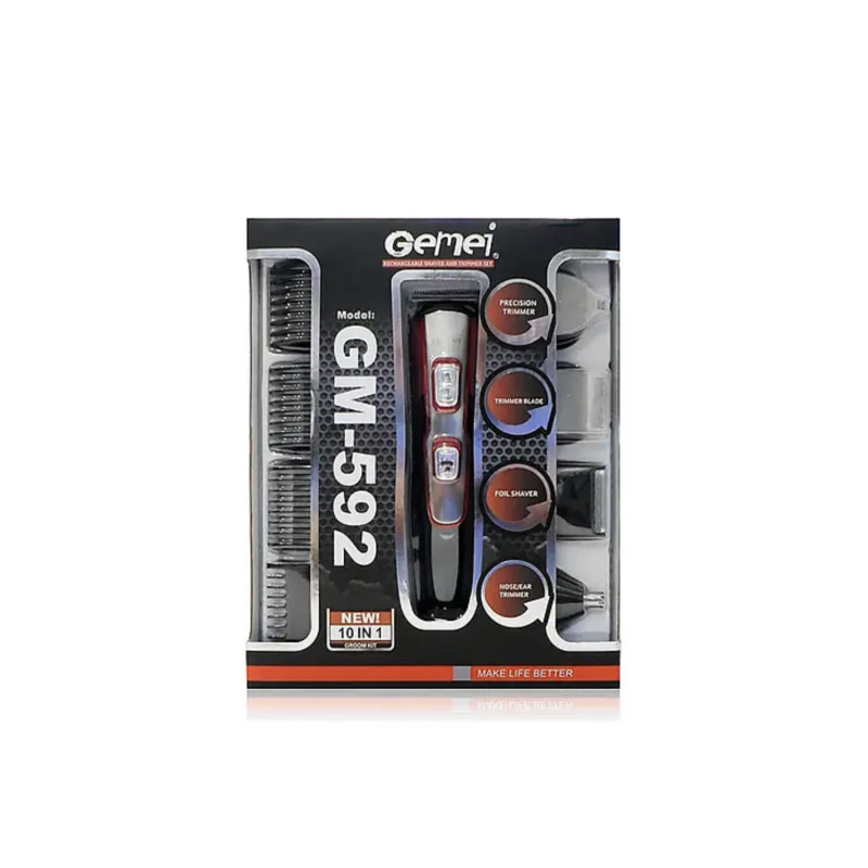 Машинка для стрижки волосся Gemei GM-592 10 в 1- Замовити за ціною 759 грн.