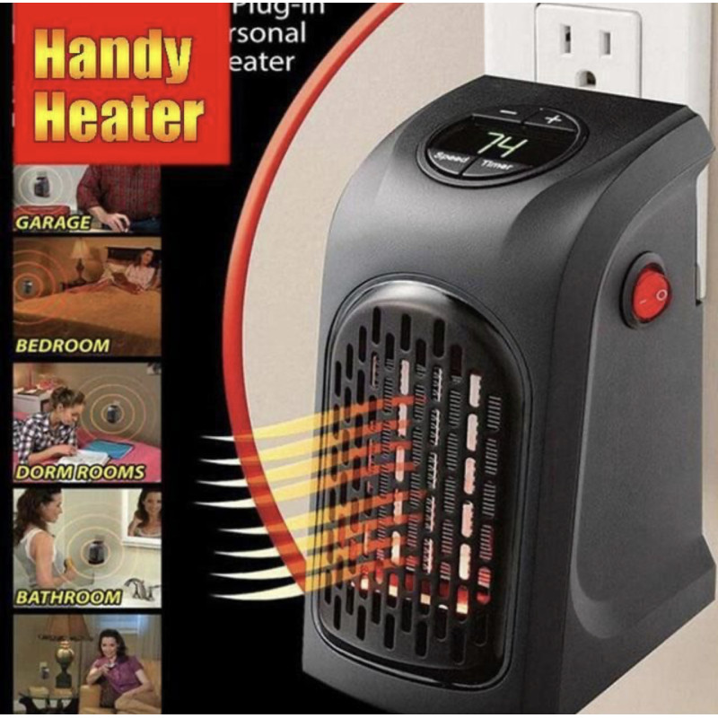 Тепловентилятор с терморегулятором и таймером 400 W Handy Heater- Замовити за ціною 381 грн.
