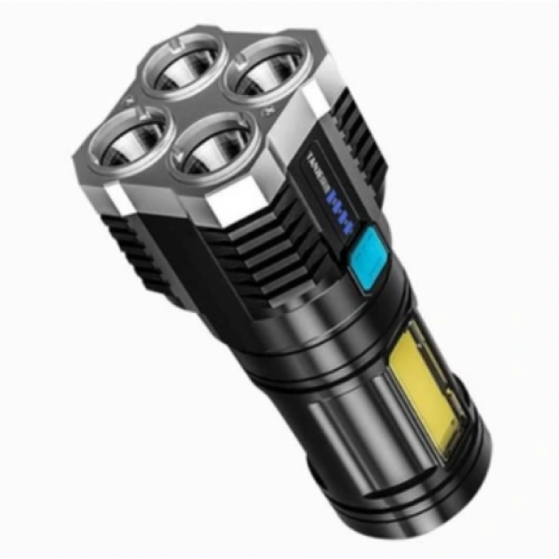 Ліхтар акумуляторний ручний TOPA F-905 4 LED із зарядкою від USB + бічним світлом COB- Замовити за ціною 352 грн.