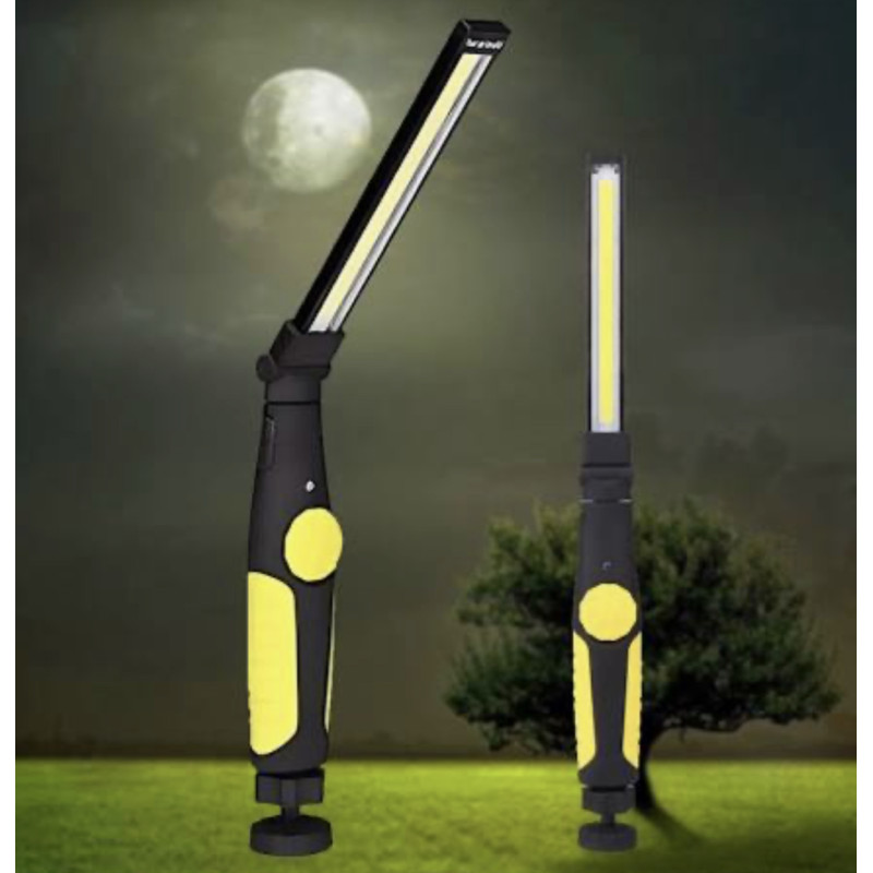 Аккумуляторный фонарь на магните складной Work Lights Фонарик 360° с крючком и магнитным основанием- Замовити за ціною 594 грн.