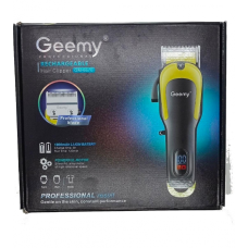Професійна машинка для стрижки Gm-6670 акумуляторна LED-дисплей + 4 насадки