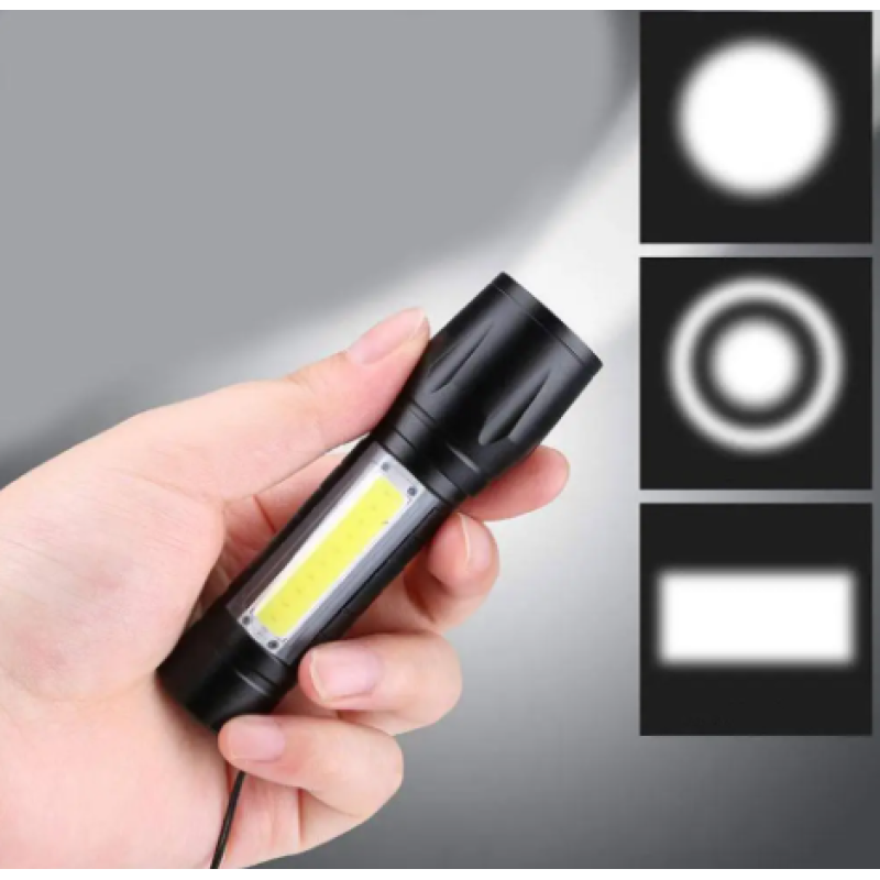 Ліхтарик ручний BL 511 COB usb micro charge 4814