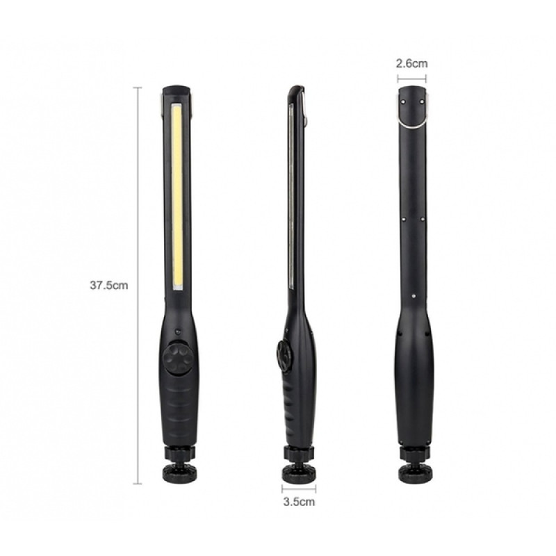 Ліхтарик BL 821+ з магнітом COB 18650 battery usb charge 6984