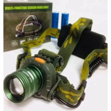 Налобный фонарь BL 1505 602B SENSOR Bailong тактический фонарик налобник с датчиком движения 4822