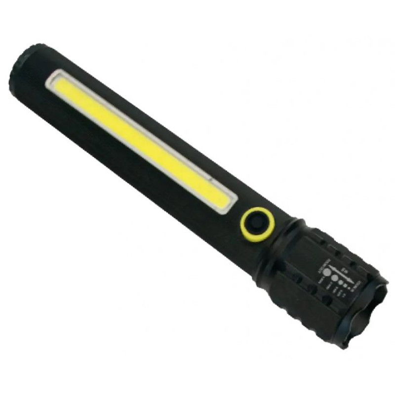 Фонарь ручной с боковой подсветкой BL C73/ 8132/ P50 COB + USB CHARGE 8132