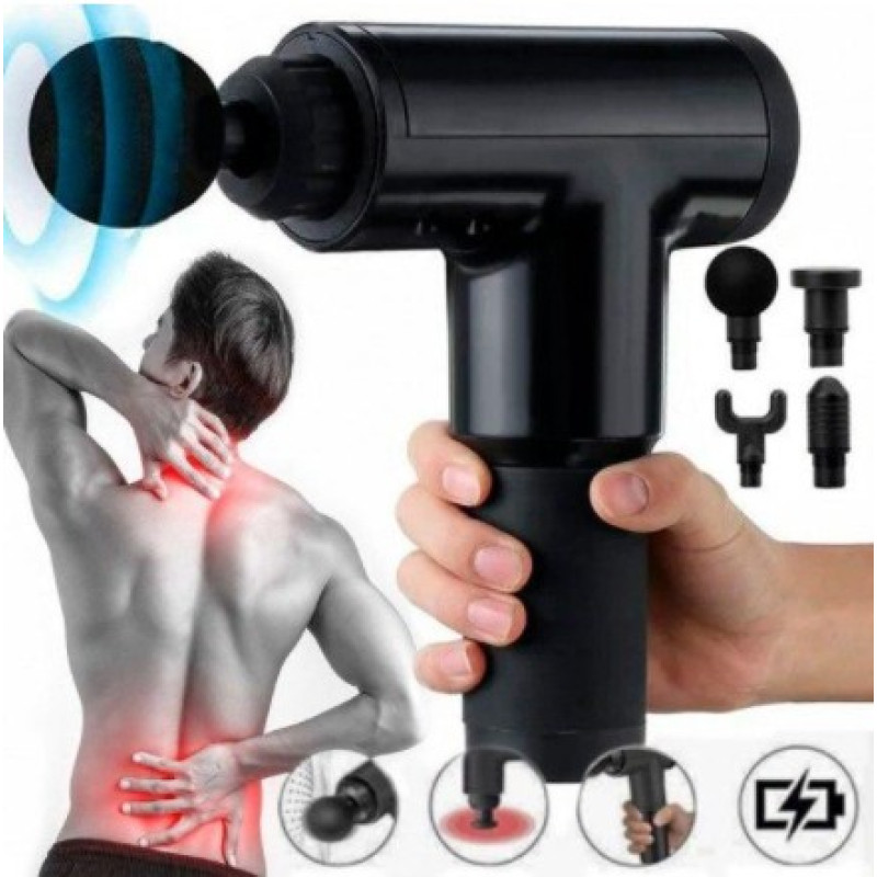 Массажный ударный пистолет Fascial Gun 320- Замовити за ціною 522 грн.