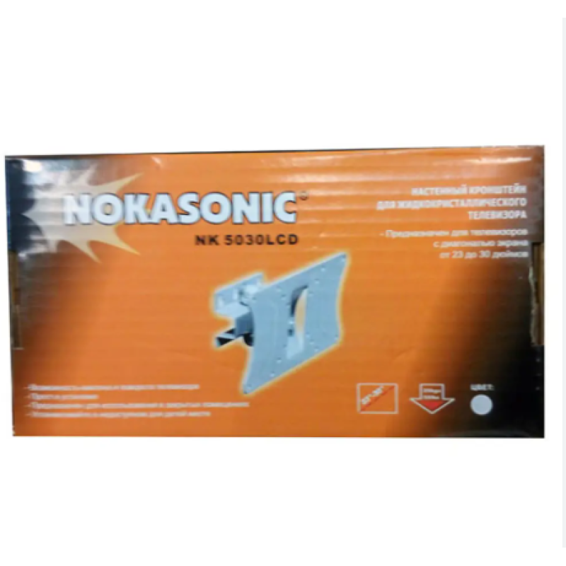 Кронштейн Nokasonic NK-5030 LCD для кріплення телевізора до стіни (діагональ від 23" до 30")