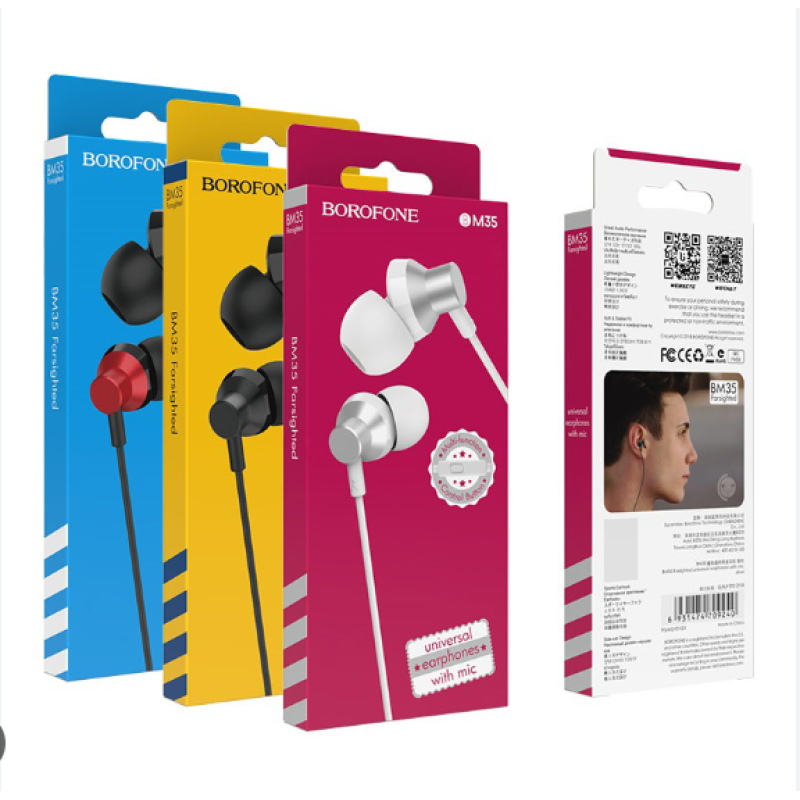 Навушники BOROFONE BM35 Farsighted universal earphones