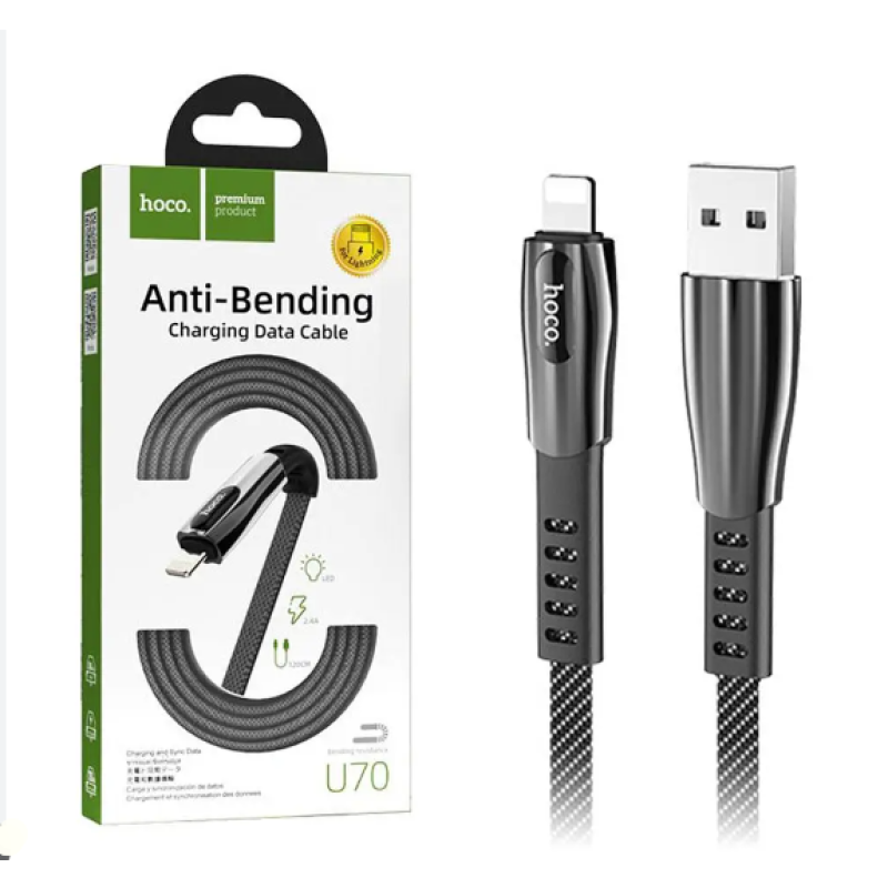 Кабель Lightning Hoco U70 Splendor 1.2 м (2.4 A)