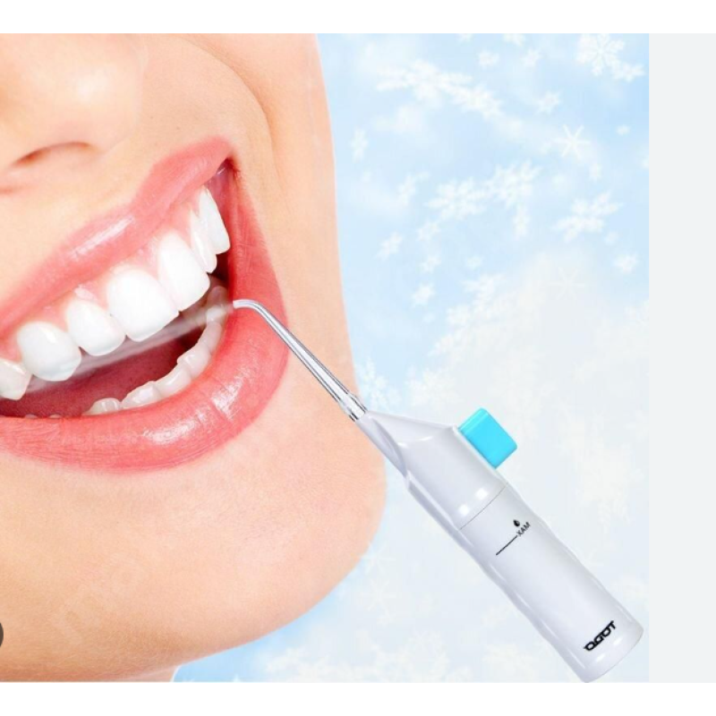 Портативный механический ирригатор SUNROZ Power Floss для дополнительной очистки зубов