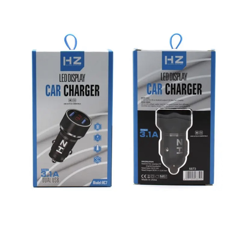Адаптер Car USB HC7 auto id 3.1A