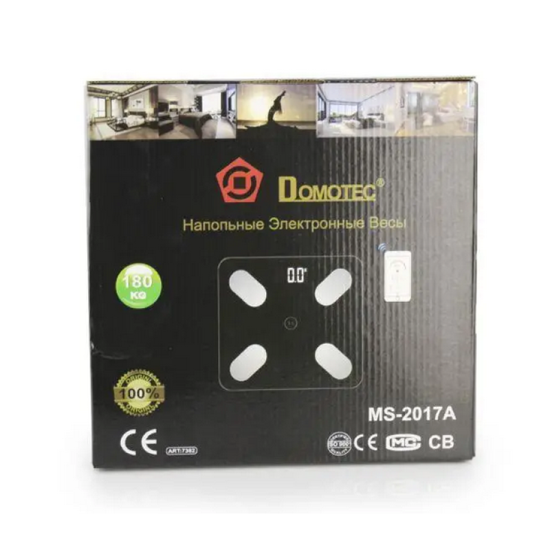 Ваги для підлоги DOMOTEC MS-2017 180кг Smart APP