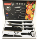 Набір ножів, 6 предметів Knife Set 0238