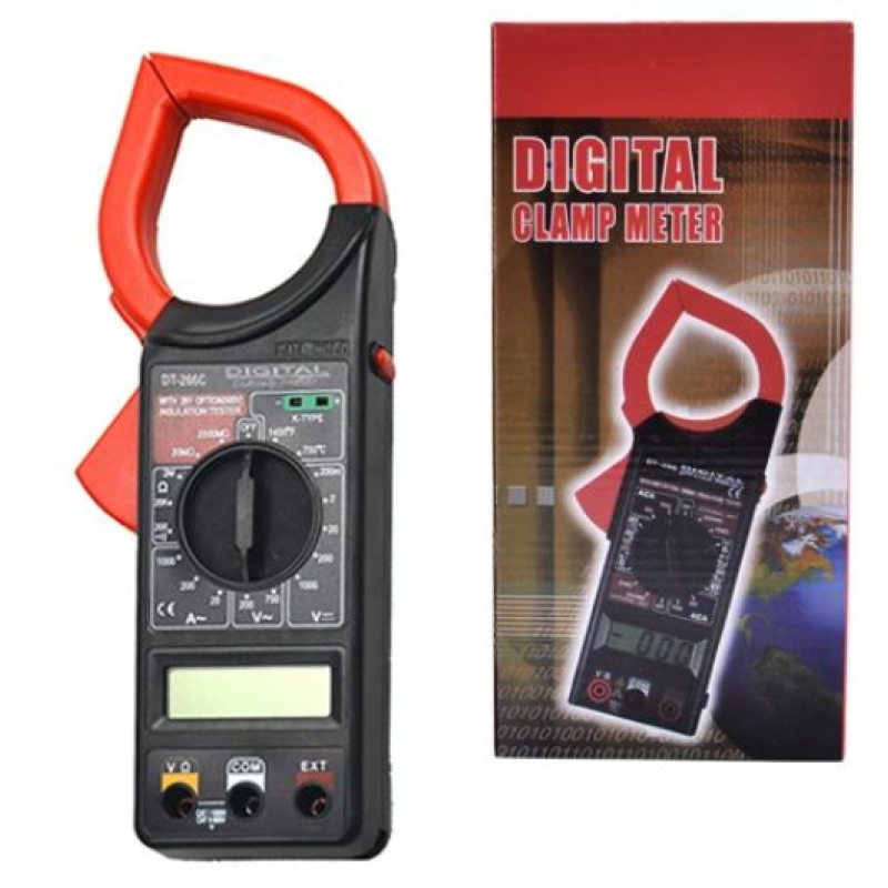 Цифровой Мультиметр DT 266C DIGITAL Токовые клещи мультитестер тестер
