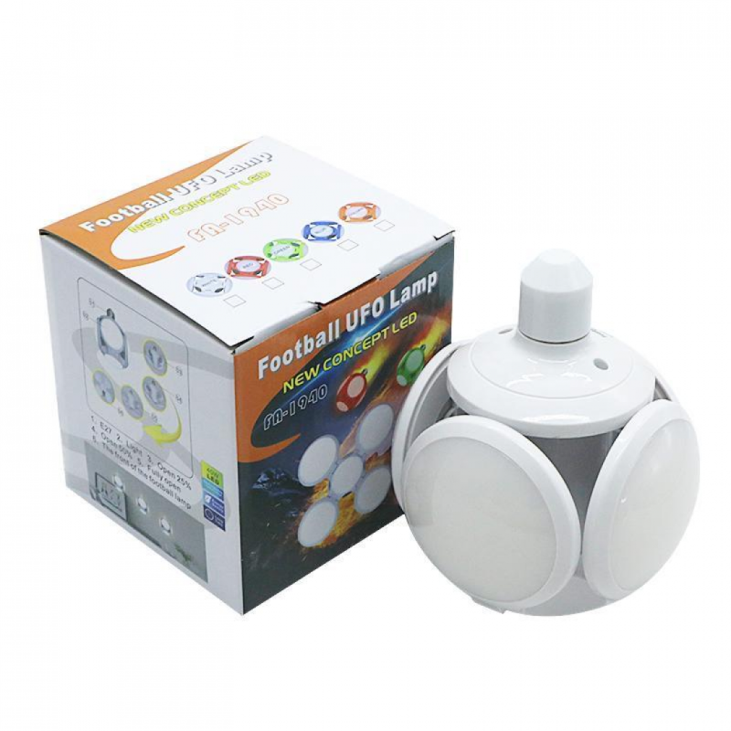 Лампочка розкладна LED Football UFO Lamp 40 Вт 220