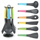 Набір кухонного приладдя на підставці 6 предметів пластик Kitchen Cutlery Sets