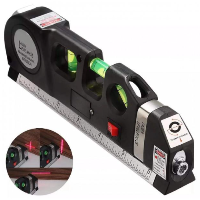 Лазерный уровень со встроенной рулеткой LASER LEVELPRO3