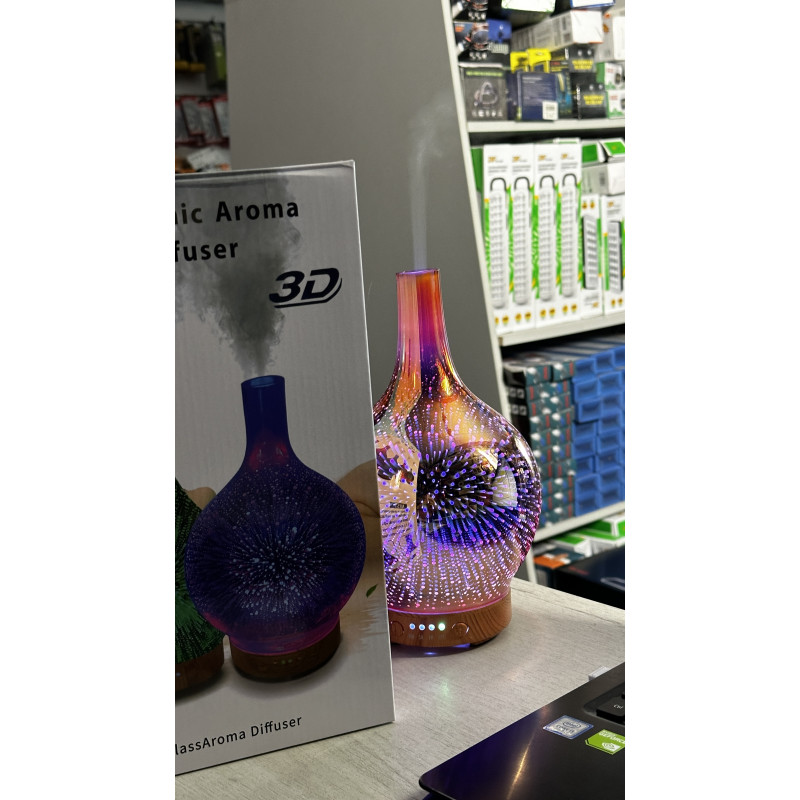 Зволожувач повітря у формі скляної вази 7 color options