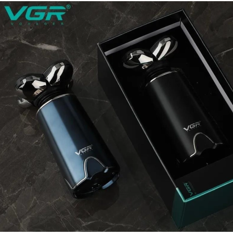 Аккумуляторная влагостойкая мужская электробритва VGR V-397 с плавающей головкой для бритья