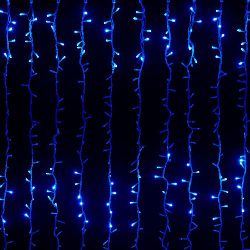 Гірлянда LED потужна Водоспад 2,0мх2,0м 240LED (синя IT-RAINS-240-W 7599