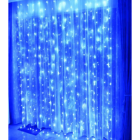 Xmas гирлянда LED (Водопад 3M*3M) 480-B Синяя 3904