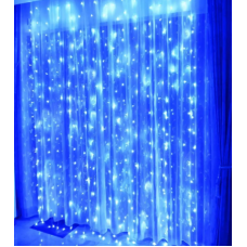 Xmas гірлянда LED (Водоспад 3M*3M) 480-B Синя 3904