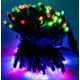 Xmas гирлянда LED 100L 3.3 Line M-2 MULTI 10 Mетров Уличная+соед Черный провод 8108